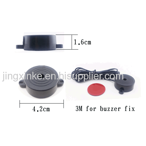 12V car use universal bi bi sound buzzer with 2 probes sensors alarm parking sensor system for car dual 2 computers cpu 