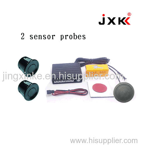 12V car use universal bi bi sound buzzer dual 2 computers cpu with 2 probes sensors alarm parking sensor system for car