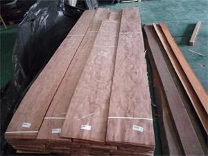 Anigre and Bubinga wood veneer