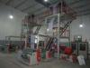 High speed HDPE / LDPE film blowing machine with rotary die two extruders