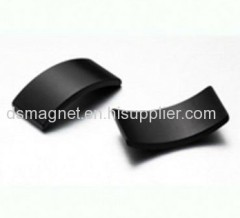 Arc Neodymium Permanent Magnet with black epoxy