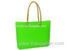 Green / Purple Silicone Rubber Handbag , Candy Silicone Beach Shoulder Bag