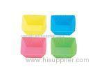 Diy Cute Cake Silicone Baking Molds , Blue / Yellow Color Custom