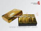 Gold Color Paper Golf Printed Cardboard Boxes With Clear Window