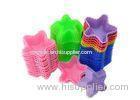 Star Cupcake Silicone Baking Molds / Cups For Muffin Chocolate , Ovens Use