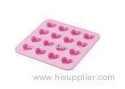 16 Heart Silicone Baking Molds , Food Grade Silicone Mini Muffin Tray