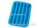 Blue Silicone Water Bottle Ice Cube Tray For Kitchenware , FDA Approved