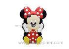 Flexible Silicone Apple iPhone 4 / 4g / 4s Case Cover With Micky Mouse