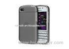 Grey Custom Flexible TPU Phone Case Covers For Blackberry Q10 , Anti-Slip