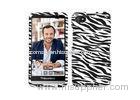 Waterproof PC Phone Cases Hard Cover For Blackberry Z30 , Black White Zebra