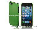 Ultra Slim PolyCarbonate PC Phone Cases For iPhone 5 / 5s Green Protective Covers