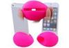 Iphone 4 / 4s Horn Stand Speaker Cell Phones Accessory Pink Eco-Friendly Silicone