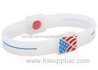 White Power Energy Bracelet , Power Balance Silicone Wristband