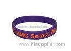 Debossed And Color Filled Silicone Wristbands Custom Silicone Products