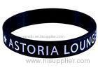 Thick Customized Silicone Bracelets With Logo Embossed , Silicone Rubber Bands