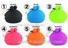 Silicone Coin Pouch Custom Silicone Products , Black / Blue Promotional