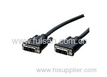 Gold plated DVI cable ,DVI-D ,DVI-I 24+1 male to male