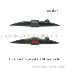 3 colours 5 points led digital display 4 sensor probes low price bibibi buzzer humen voice speaker parking sensor system