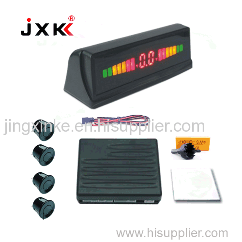 4 sensor probe 5 sections 3 colours universal led digital display screen humen voice or buzzer car parking sensor system