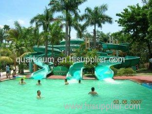 Outdoor Childrens 12m Fiberglass Water Pool High Speed Body Slides Equipment