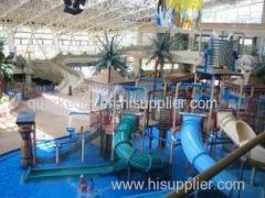 Adults Anti crack Amusement Park Water Slides Aquatic Play Structures Paradise for Resorts