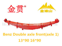 Benz double axle trailer auto part leaf spring front assembly
