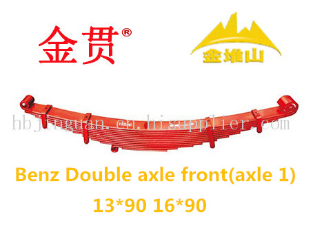 Benz double axle trailer auto part leaf spring front assembly