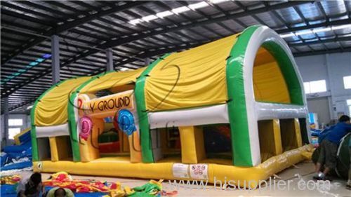 Family use small inflatable bouncer kids jumping csatle with slide