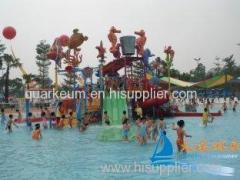 Outdoor Commercial Safe Fiberglass Water Playground Slides Equipment for Kids, Adults