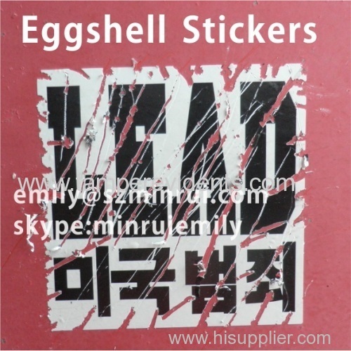 Sun-Proof Eggshell Sticker Labels