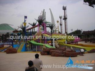 Fiberglass Water Splash Aqua Park Equipment For Children and Adults Playing