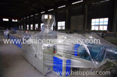 Plastic profile extruder machine