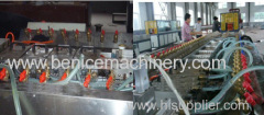 Wood plastic composite profile extrusion machine