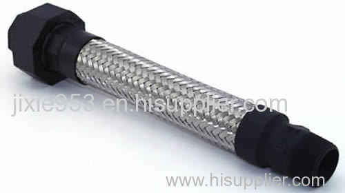 Super flexible stainless steel braided connectors for pump
