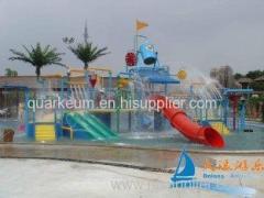 Outdoor 7m Water Playground Equipment Aquatic Play Structures Slide for Toddles