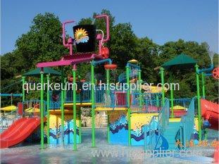 Outdoor Steel 8m Water Aquatic Play Structures Slide Tower for Children