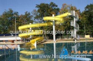Aqua Park Equipment 8m Fiberglass Spiral Swimming Water Pool Slides