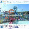 Fiber glass Water Park Equipments Aqua tower 18m