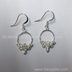 925 Sterling Silver Earring with Preciosa Crystal