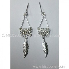 925 Sterling Silver Earring & Preciosa Crystal