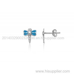 925 Sterling Silver Earring with Enamel