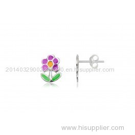 925 Sterling Silver Earring with Enamel