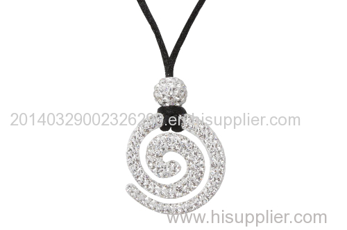 925 Sterling Silver Necklace with Preciosa Crystal