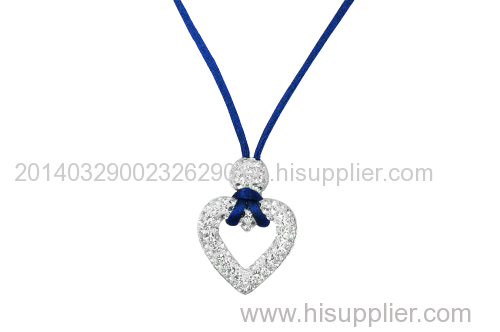 925 Sterling Silver Necklace with Preciosa Crystal