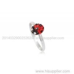 925 Sterling Silver Ring with Preciosa Crystal