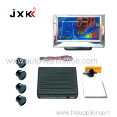 12V car use LCD digital display screen 4 sensors front and rear buzzer and humen voice auto garage parking sensor system