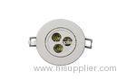 Compact IP20 LED 3pcs * 1W Ceiling Light 80 CRI Recessed Bedroom Lamp