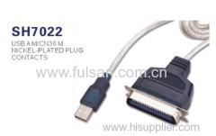 High quality with factory price usb to 25 pins Printer cable USB TO 1284