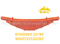 07HOWO truck and trailer auto parts steel leaf spring assembly 25*90