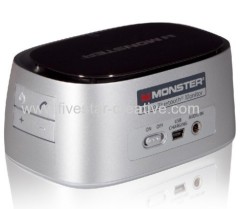 Monster Silver iClarityHD Precision Micro Bluetooth Wireless Portable Speakers